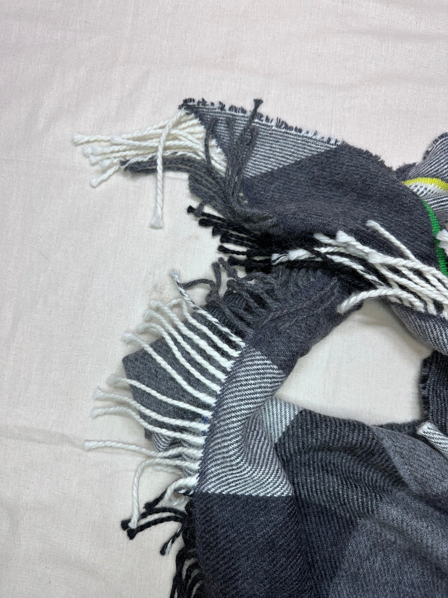 Lambswool & Alpaca Woven Triangle Scarf