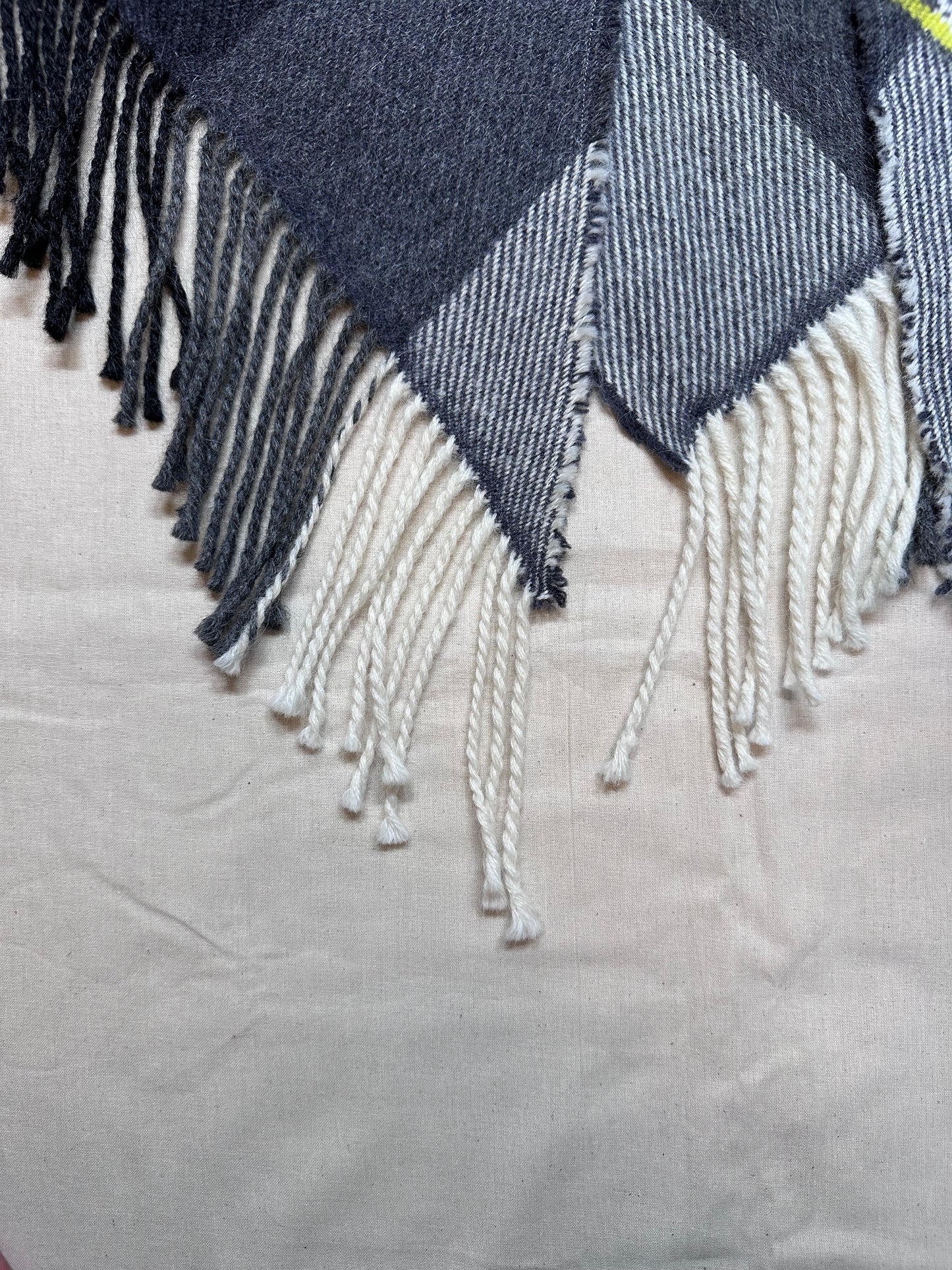 Lambswool & Alpaca Woven Triangle Scarf